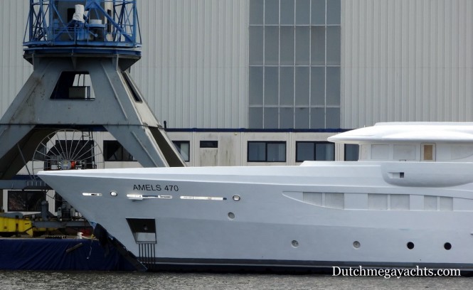 Amels Yacht Hull 470 - bow - Photo by Dutchmegayachts