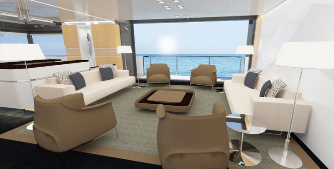 Arcadia 100 superyacht - Saloon