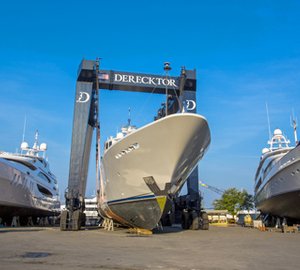 Gorgeous 118’ Burger Motor Yacht TWILIGHT back at Derecktor