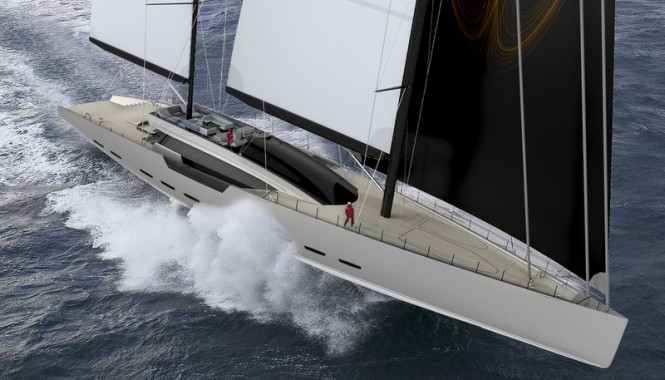 Latest 180’ sailing yacht Wings of Light concept by Harun Kemali and Isik Goren 