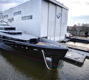 New 44m motor yacht MOON SAND (hull 690) launched by Feadship