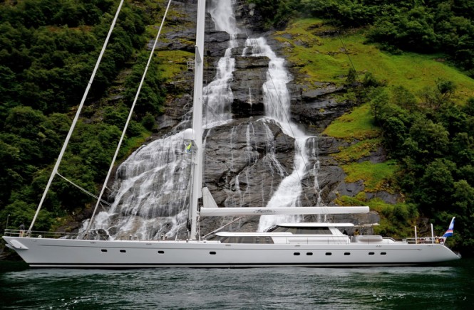 Luxury charter yacht Hyperion in the fantastic Norway yacht charter location - Photo by Daniel Rawlins