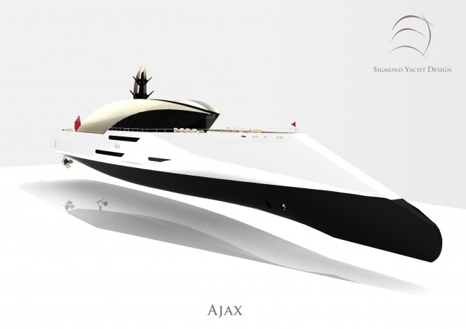 Luxury motor yacht AJAX concept