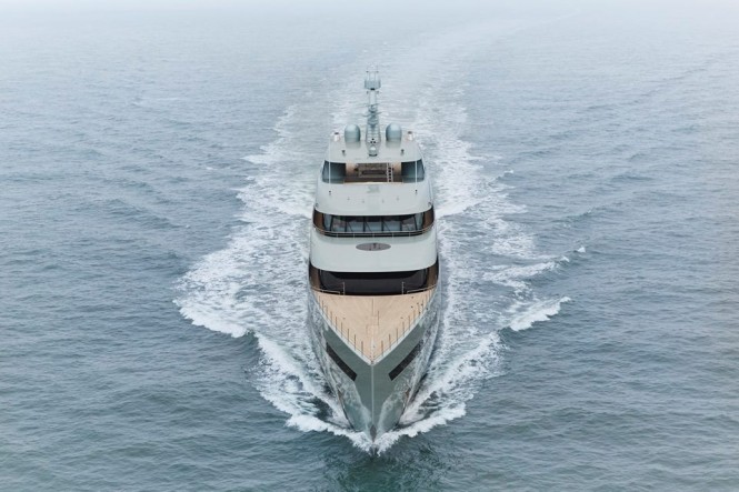 Luxury motor yacht Savannah - front view - Photo by Feadship Royal Dutch Shipyards