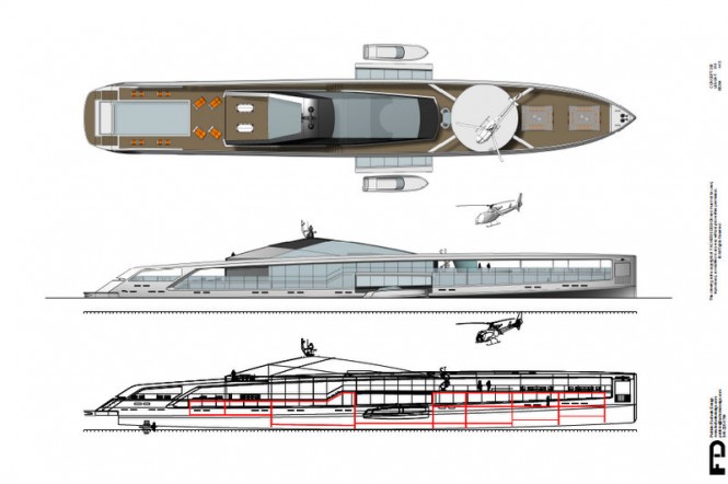 Maximus superyacht profile - Deck Plan and Profile