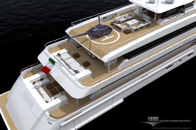 Motor yacht MY620_CMA project - decks