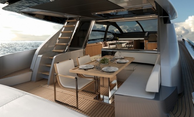 Motor yacht Riva 76 - Cockpit