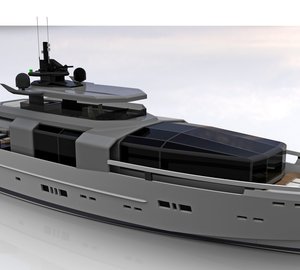 New Arcadia 100’ Motor Yacht Hull #1 under construction