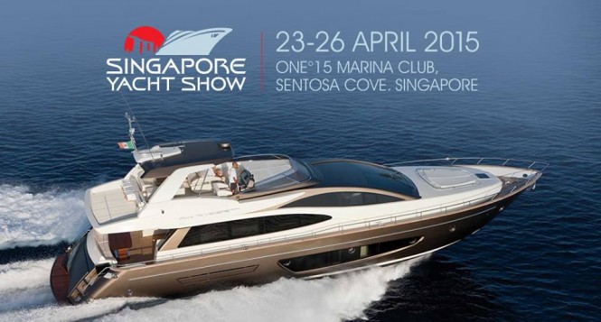 Riva 75' Venere Super Yacht on display at the 2015 Singapore Yacht Show