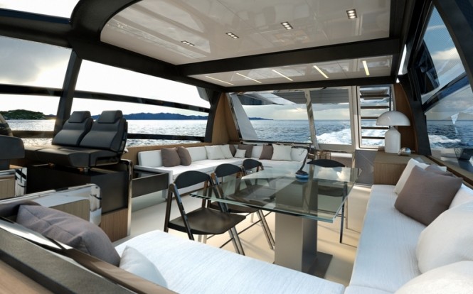 Riva 76 Yacht - main deck