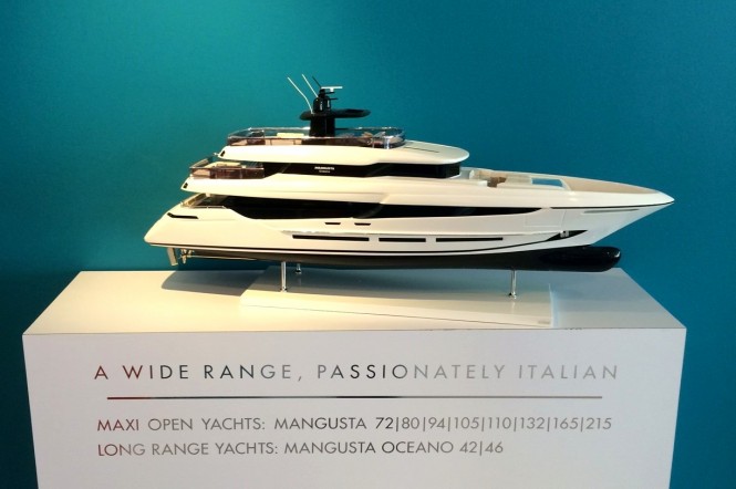 Scale model of Overmarine Group Yacht at SYS 2015