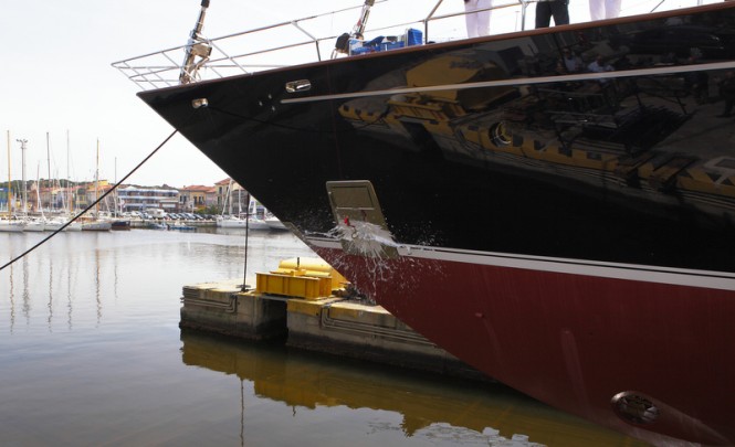 Super yacht Ellen at re-launch - Photo by G. Sargentini