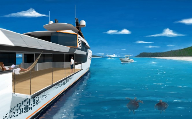 Super yacht FLOW concept