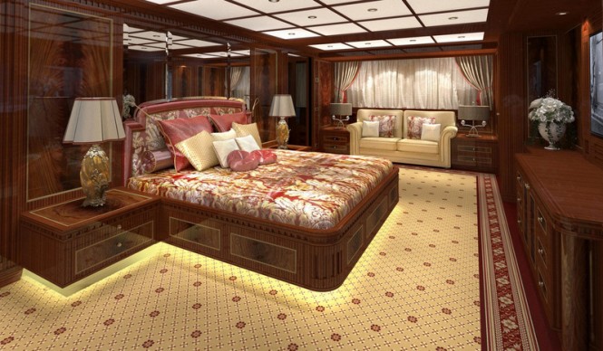 Super yacht GAZZELLA - Owners Cabin