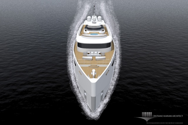 Super yacht MY620_CMA project - front view