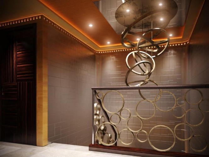 Super yacht Majesty 155 - Upper Deck Lobby