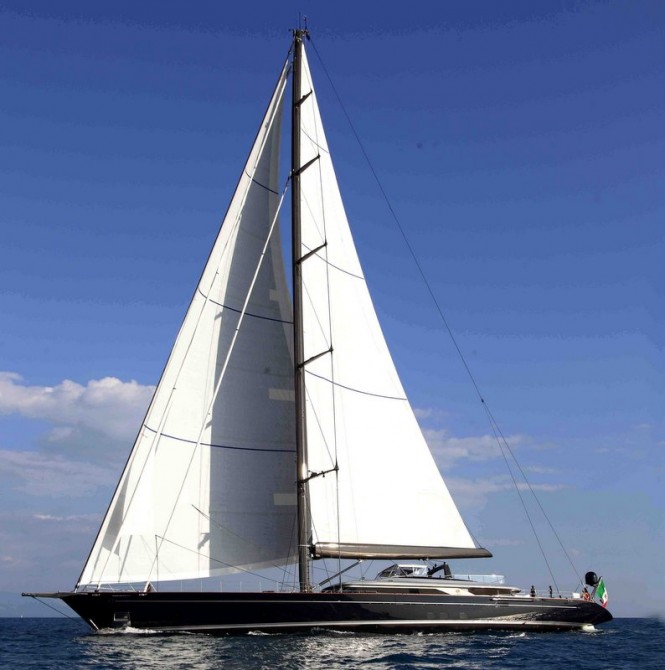Superyacht Perseus3 under sail - Photo by G. Sargentini