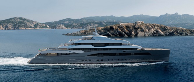 Superyacht RIBOT 85 concept - side view
