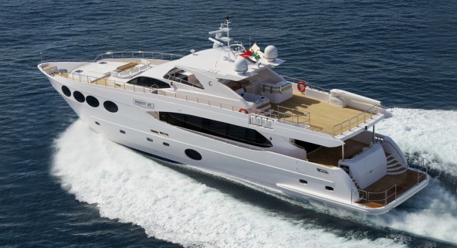 The regional debut of Gulf Craft superyacht Majesty 105 at the 2015 Singapore Yacht Show