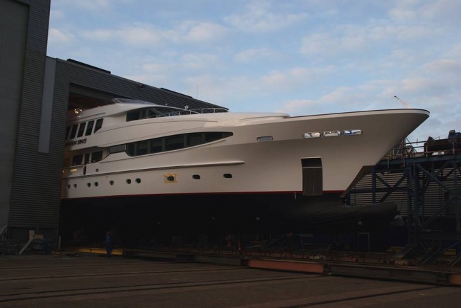 43,60m charter yacht SEVEN SINS to be re-launched soon - Photo by Balk Shipyard