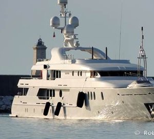 Outstanding 52m AMELS Motor Yacht SEAHORSE spotted in Livorno, Italy