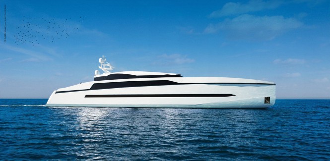 60m sea coupé superyacht design by GA & Partners