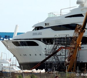 Majestic 65m Mega Yacht SILVER ANGEL spotted at Benetti