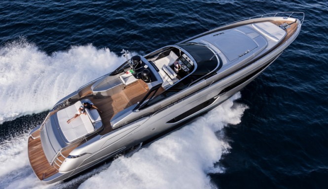 88 Florida Yacht by RIVA from above