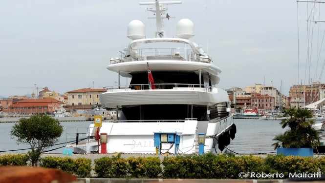 BALISTA superyacht - aft view - Photo by Roberto Malfatti