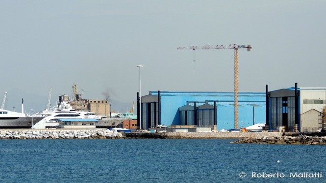Benetti shipyard in Livorno
