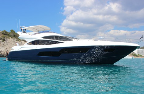 Brand new Sunseeker 80 Sport Yacht in Port Adriano, Mallorca