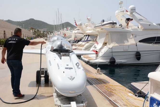 DeepFlight Super Falcon in Turkey at Palmarina Bodrum