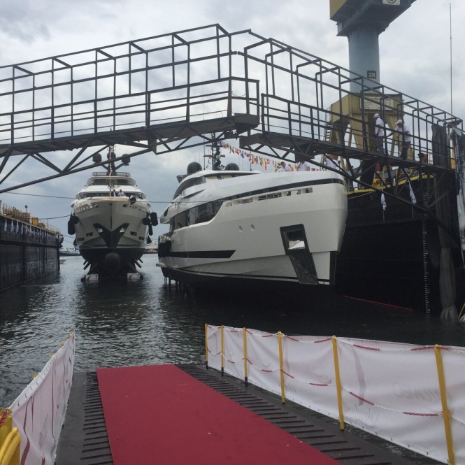 Double launch for Columbus Yachts