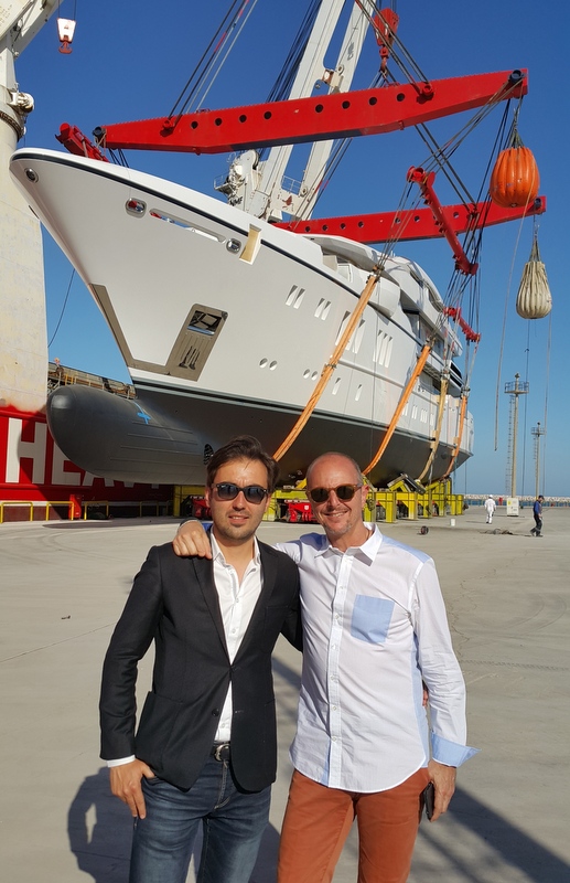 Emrecan ÖZGÜN (Founder & Director of ÖZGÜN and UNIQUE YACHT DESIGN) and Guillaume Roche (Co-Founder and CEO of SUNRISE YACHTS)