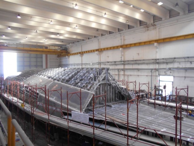 First Tankoa S501 Yacht under construction