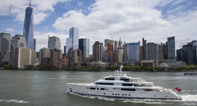 GRACE E superyacht - side view - Photo by Onne van der Wal