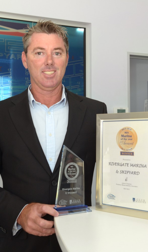 General Manager, Andrew Cannon, with award
