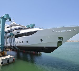 Eagerly awaited launch of Gulf Craft Superyacht MAJESTY 155