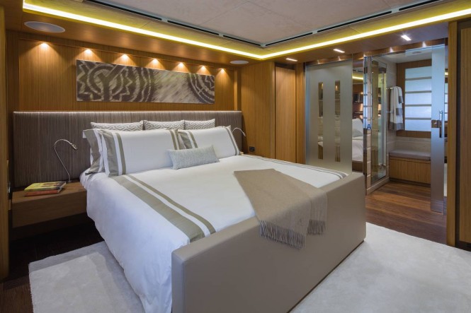 Interior of YOLO superyacht by Laura Pomponi - Luxury Projects - Photo courtesy of Cantiere delle Marche