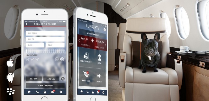 LunaJets Private Jet Charter App 