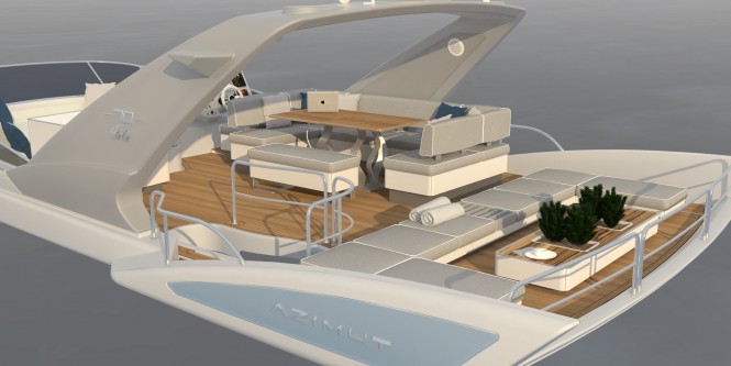 Luxury motor yacht Azimut 70 Fly