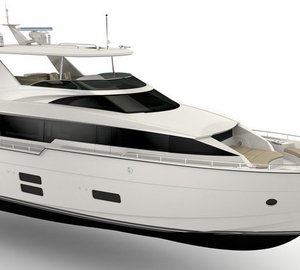 Take a glimpse at new motor yacht HATTERAS 70 by Hatteras Yachts