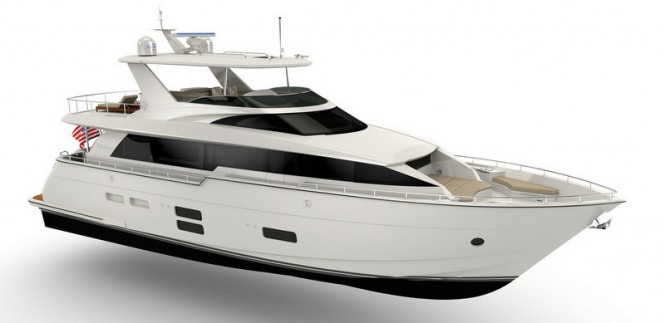 Luxury motor yacht Hatteras 70 by Hatteras Yachts - Image credit to Hatteras Yachts