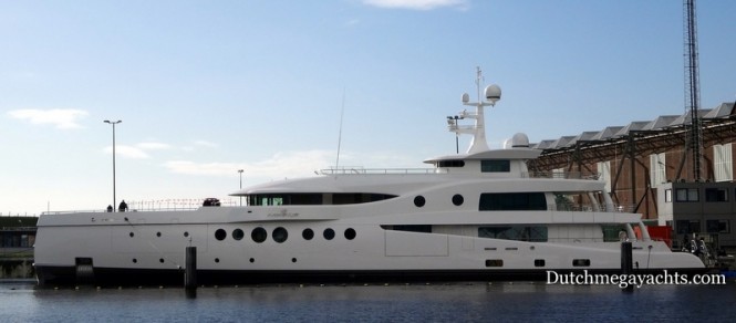 Luxury yacht Madame Kate by AMELS at launch - Photo by Dutchmegayachts