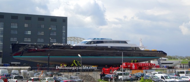 Luxury yacht Project 85 - side view - Photo by Dutchmegayachts