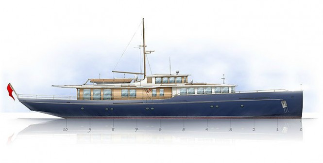 Motor Yacht Spirit Royale 110’ concept by Rhoades Young and Spirit Yachts