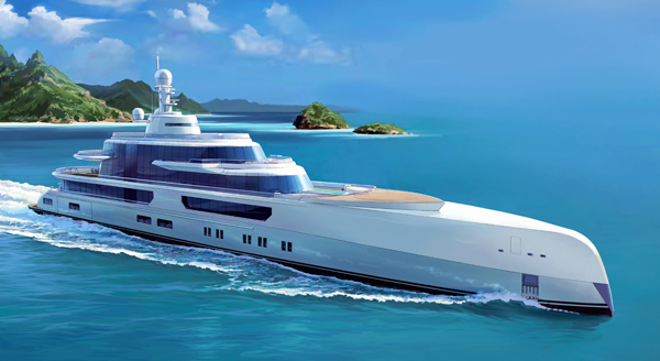 New 88,8m superyacht INTENSITY project by Abeking & Rasmussen and Andrew Winch