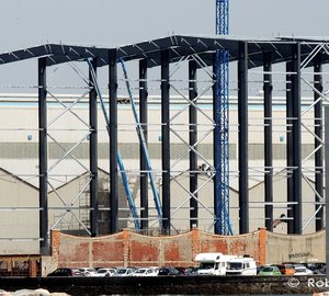 New Benetti shed for construction of 100m+ Mega Yachts