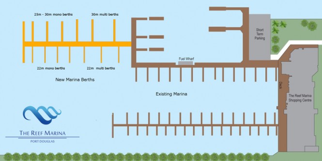 New superyacht berths planned for Reef Marina in Port Douglas, Australia