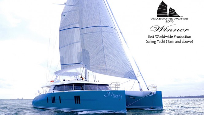 Sunreef 74 sailing yacht WildBerry Winner of Asia Boating Award 2015